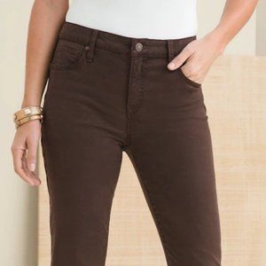 Chico's Women Pants So Slimming Super Soft Girlfriend Ankle Jeans